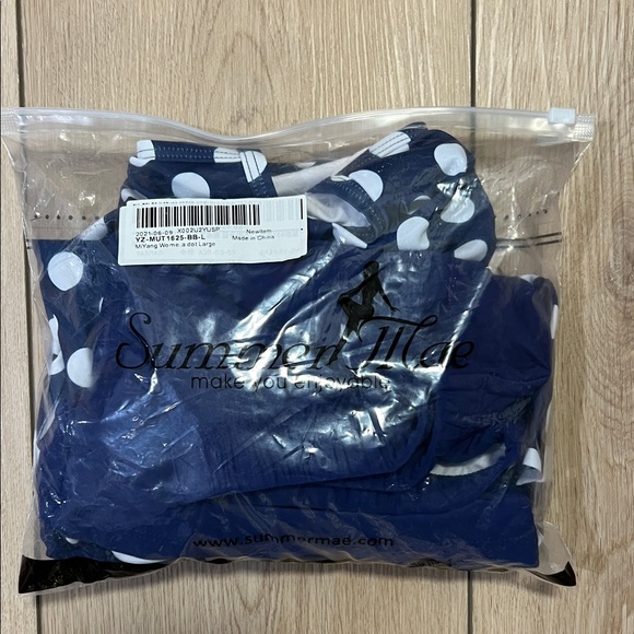 NWT - Navy and White Polka Dot Swim Set - Picture 11 of 11